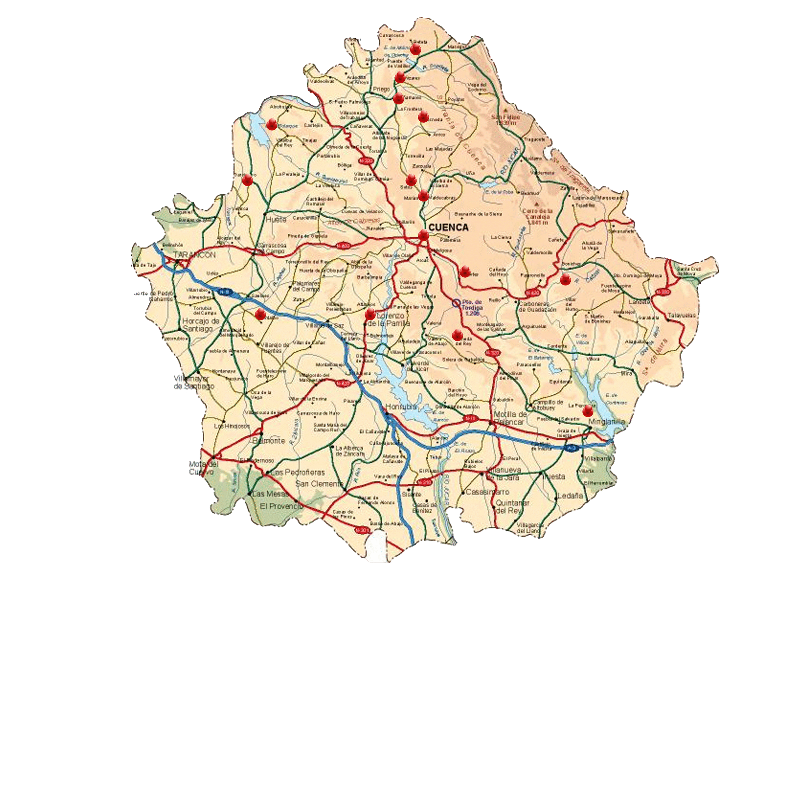 mapa cuenca corresponables
